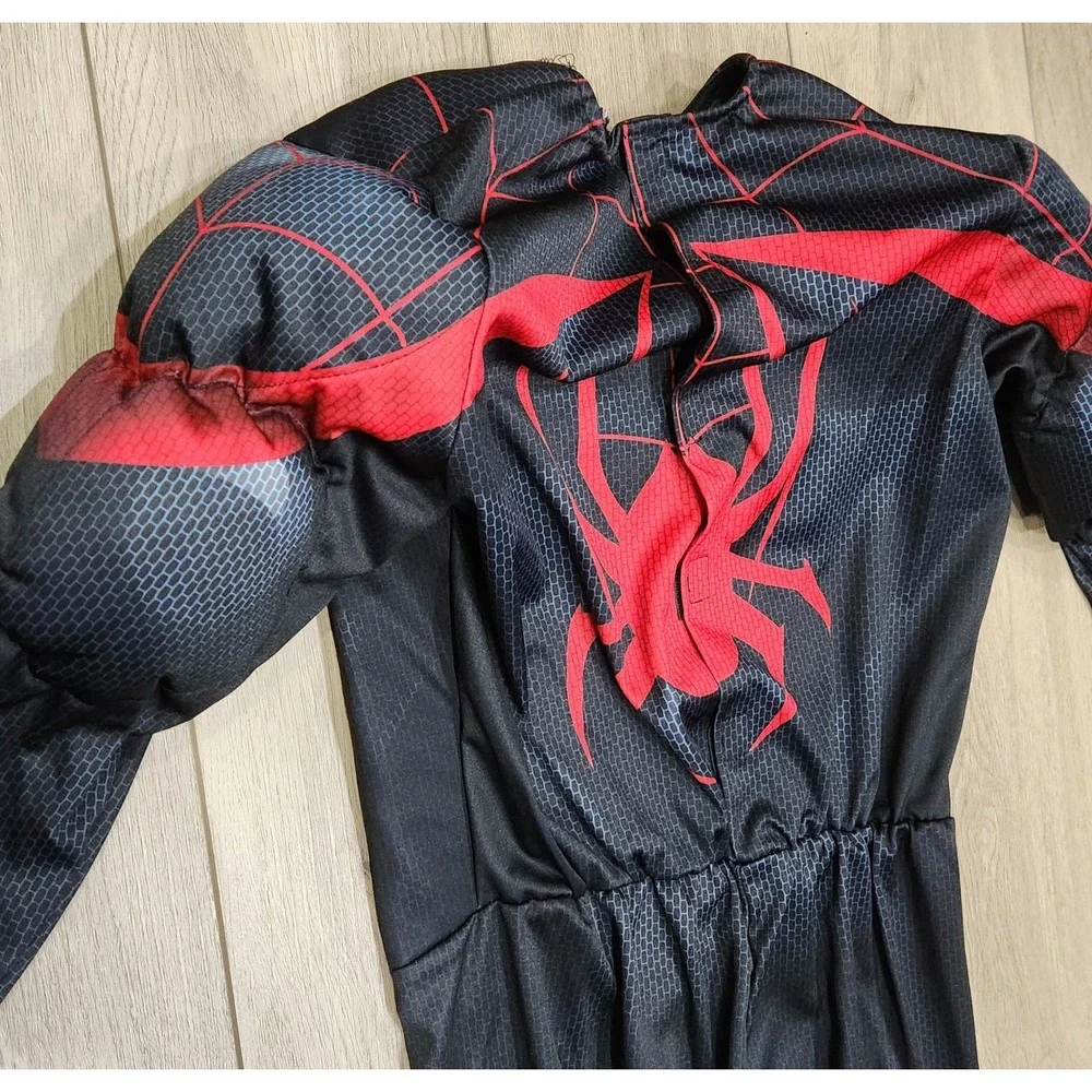 Miles Morales Marvel Spider-Man Costume Boys L Padded Muscle Jumpsuit Halloween